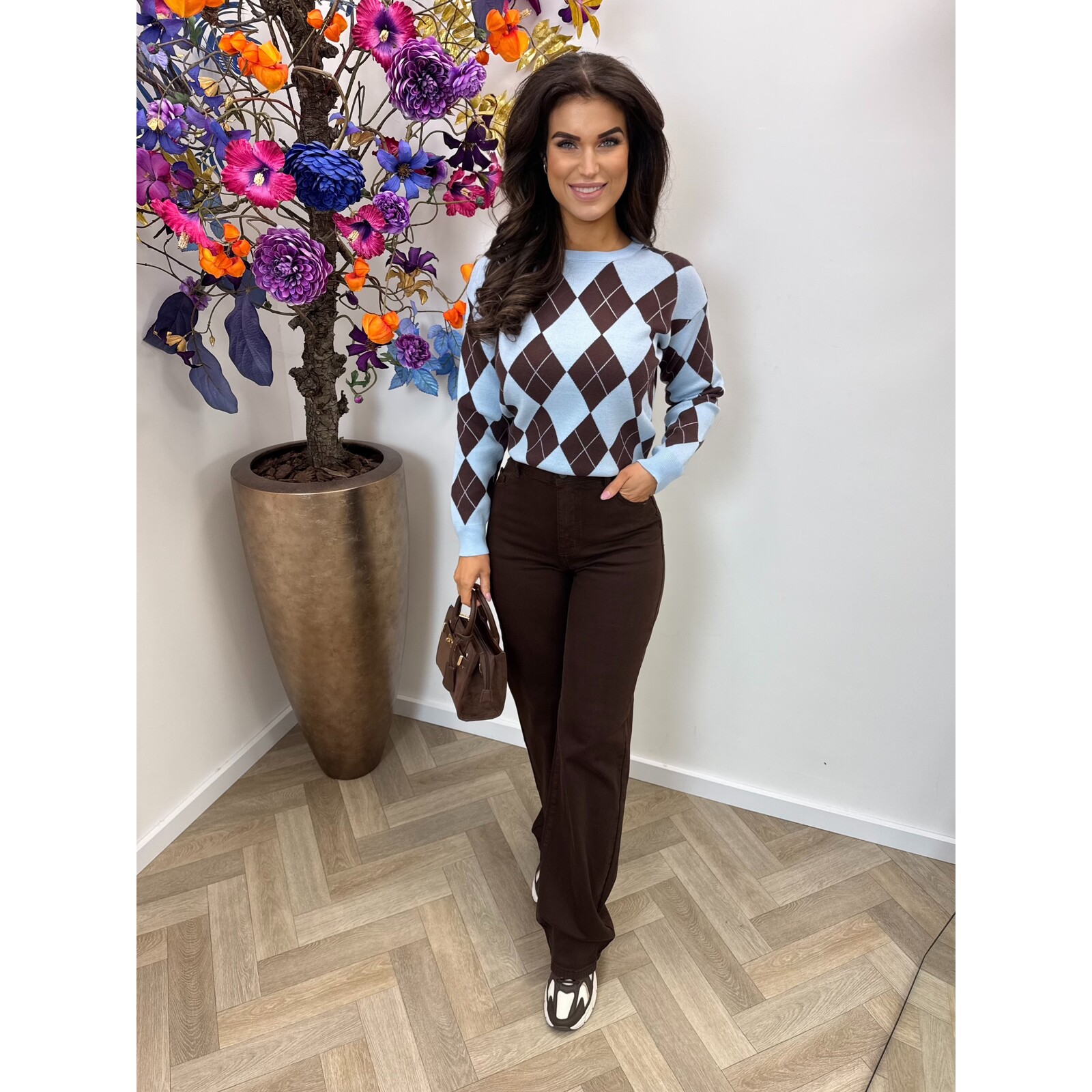 Trui Ruit Jill JL10220 Blue