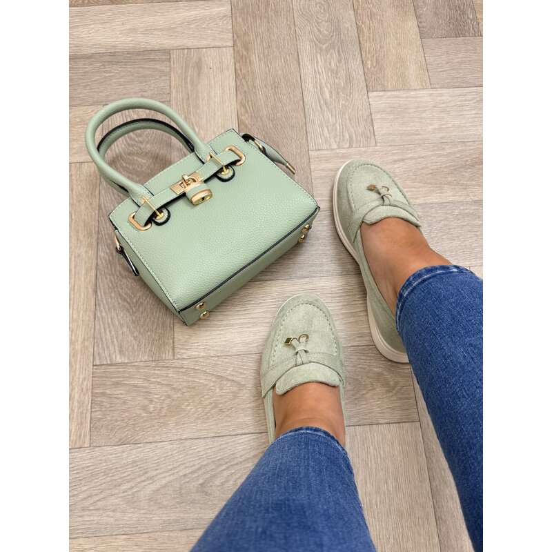 Classic loafers suede H8-585 Mint