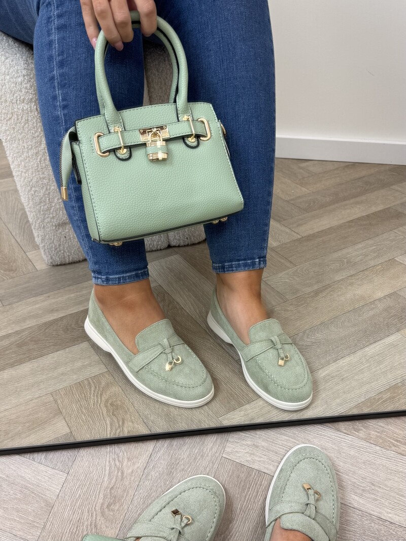 Classic loafers suede H8-585 Mint