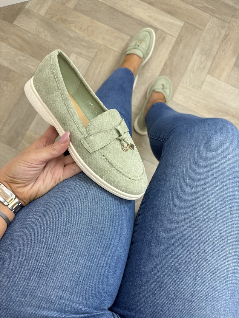 Classic loafers suede H8-585 Mint