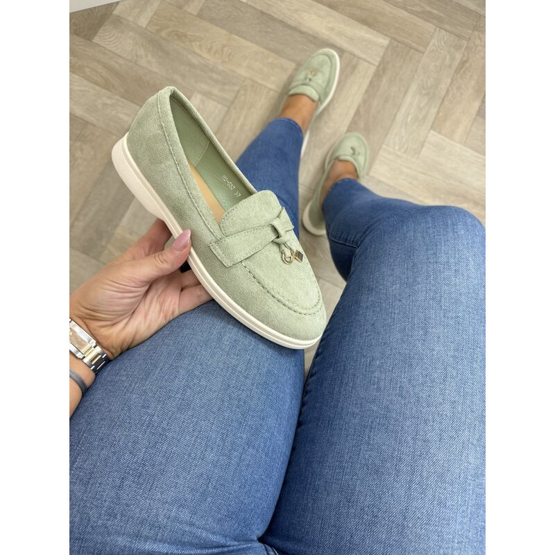 Classic loafers suede H8-585 Mint