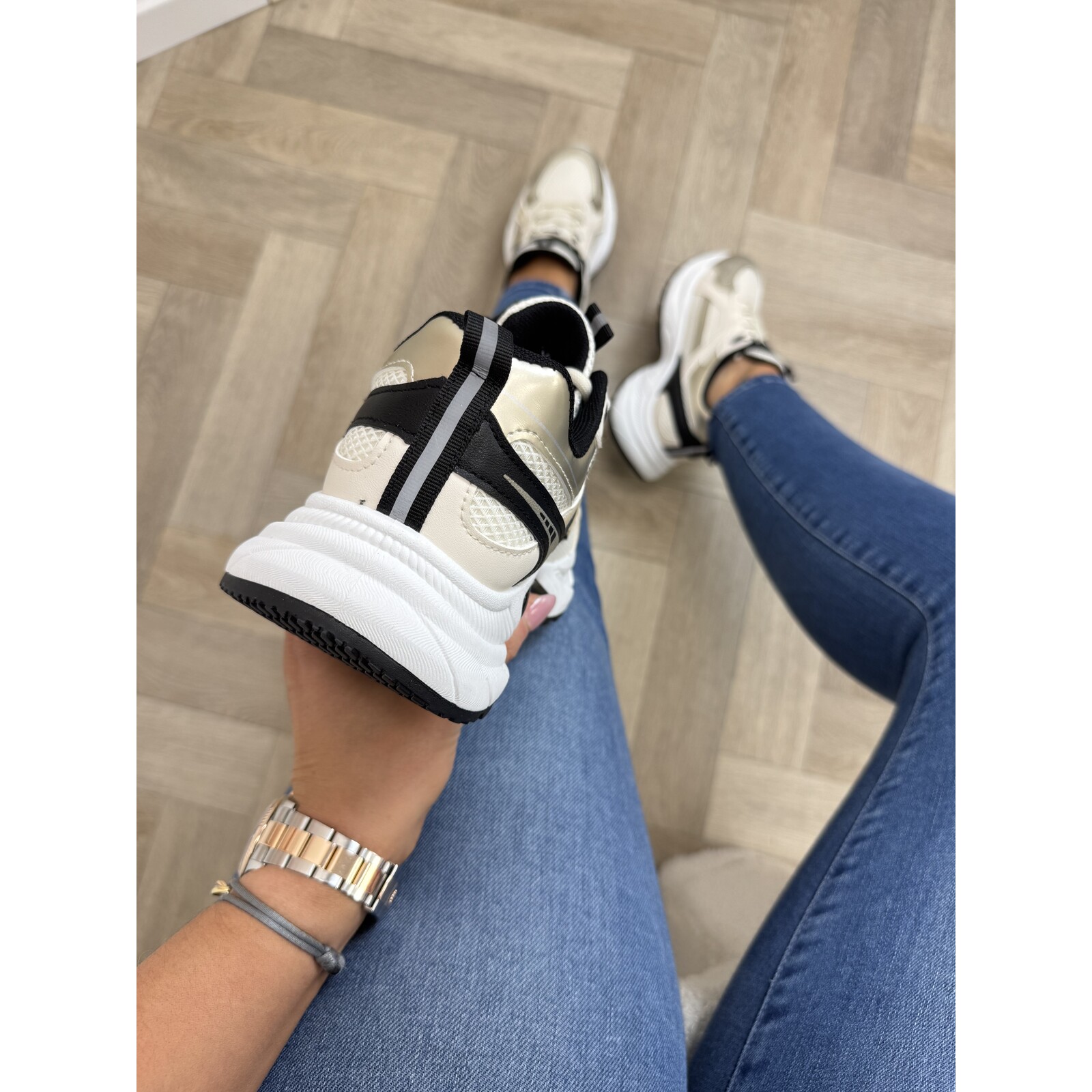 Sneakers Nikay YY-146 Gold