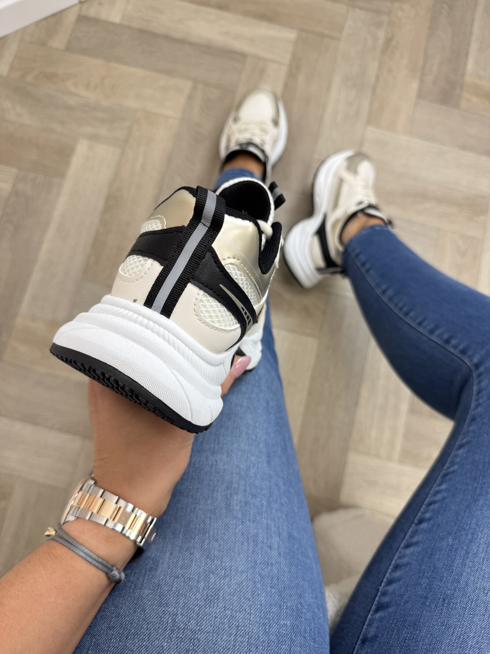 Sneakers Nikay YY-146 Gold