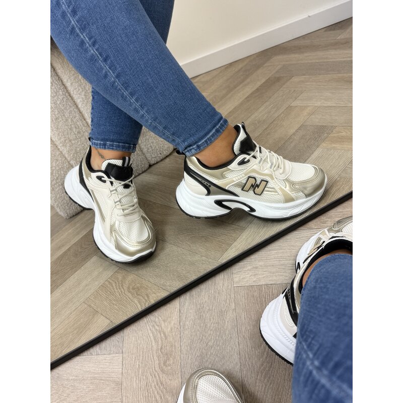 Sneakers Nikay YY-146 Gold