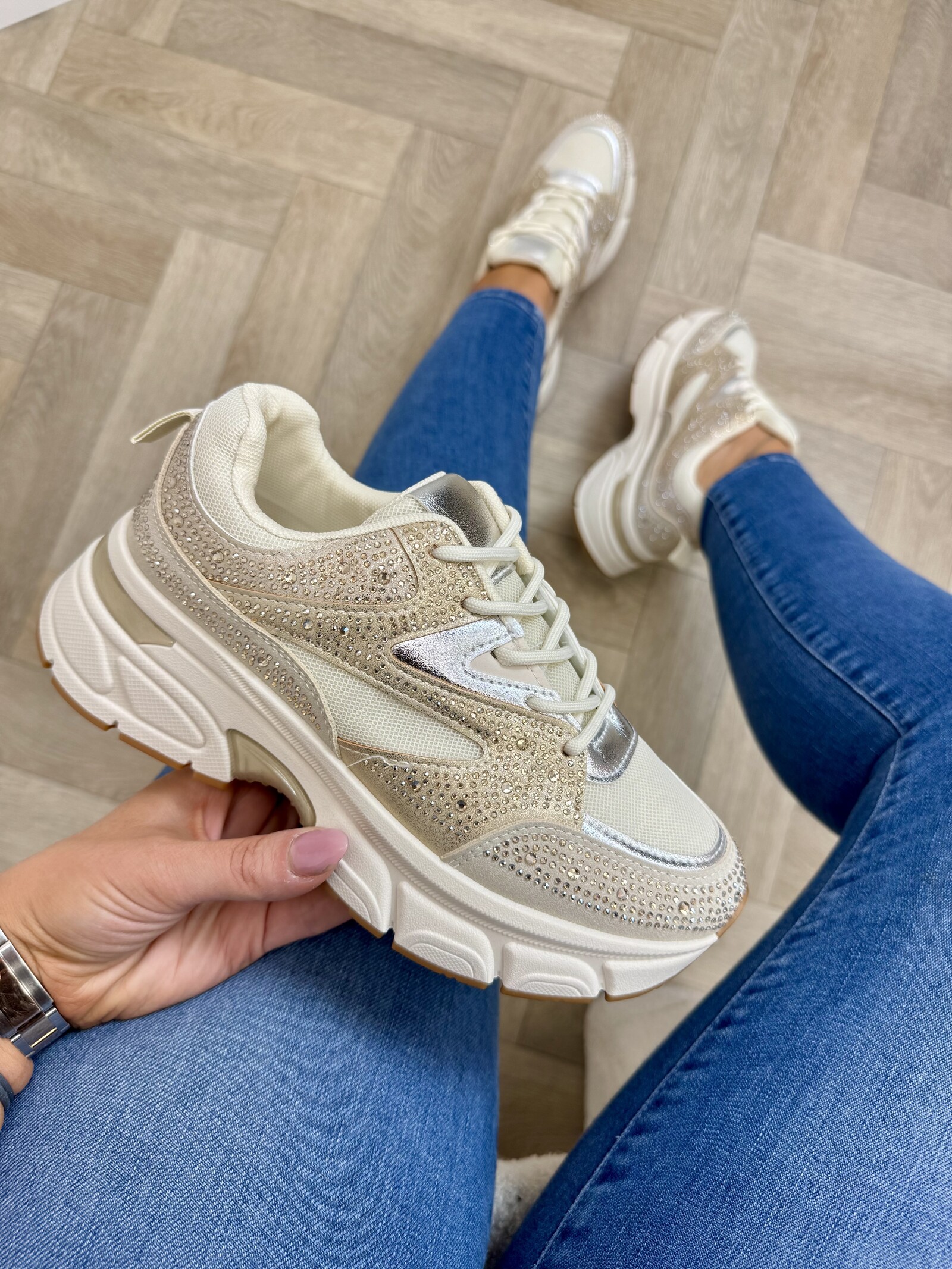 Sneakers Steffie Diamonds 8-269 Gold