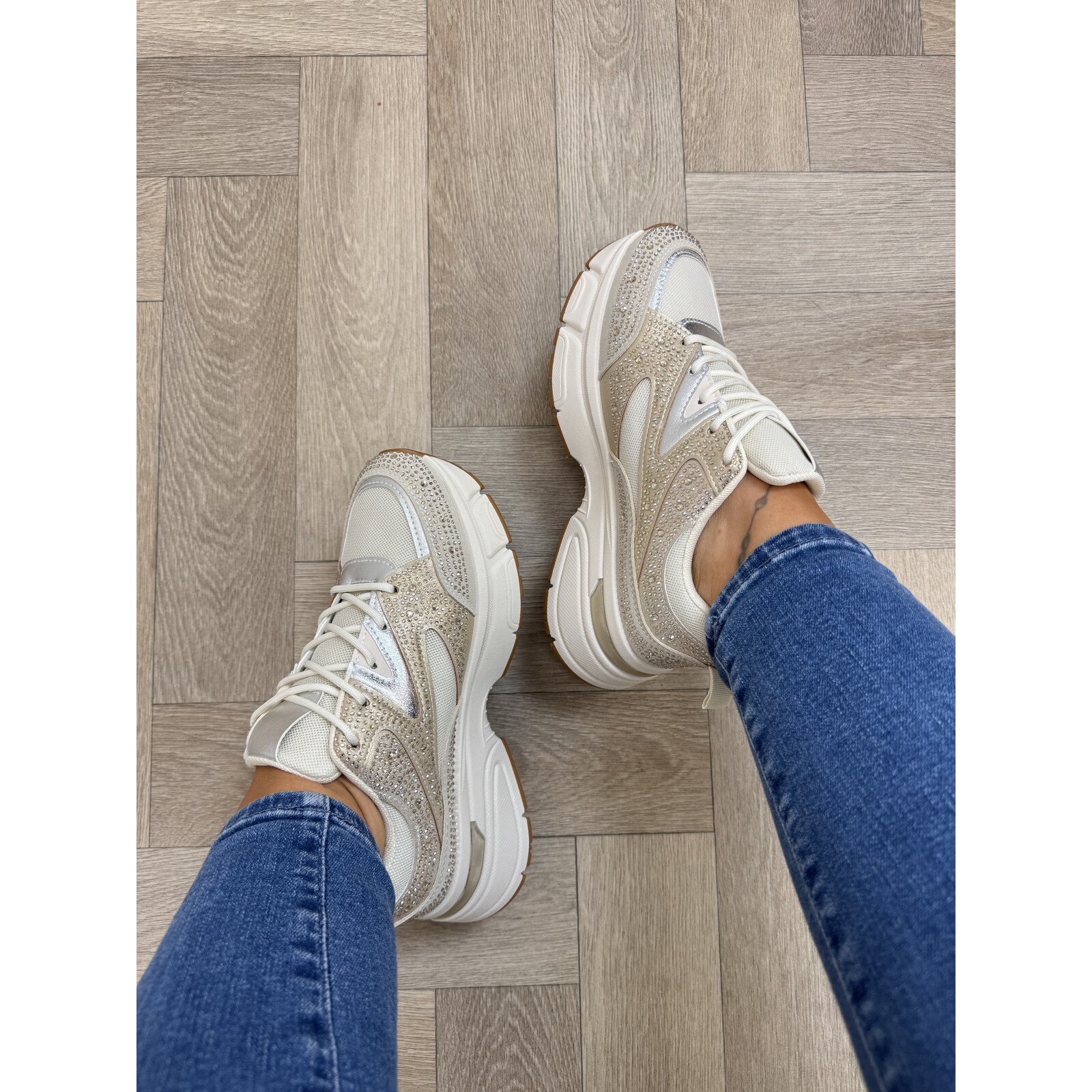 Sneakers Steffie Diamonds 8-269 Gold