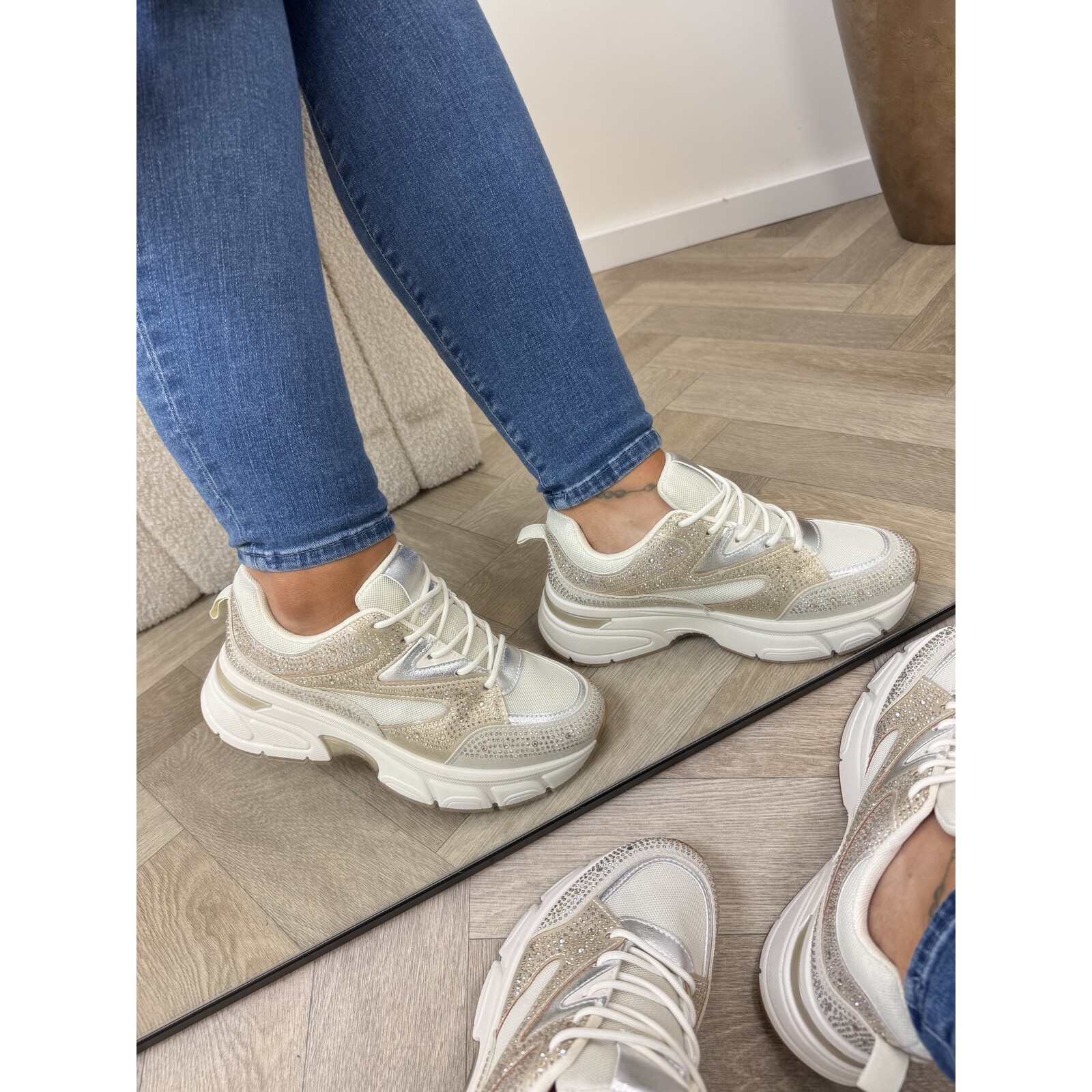 Sneakers Steffie Diamonds 8-269 Gold