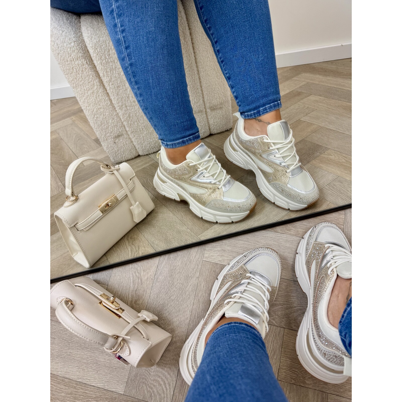 Sneakers Steffie Diamonds 8-269 Gold