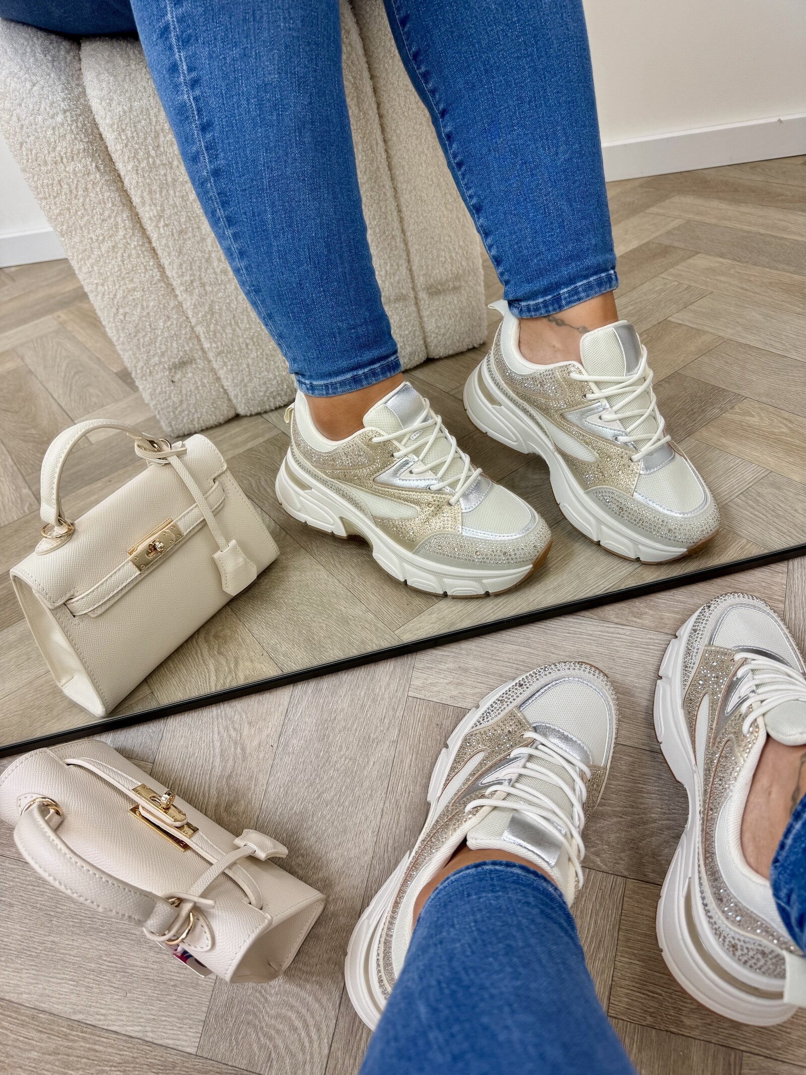 Sneakers Steffie Diamonds 8-269 Gold