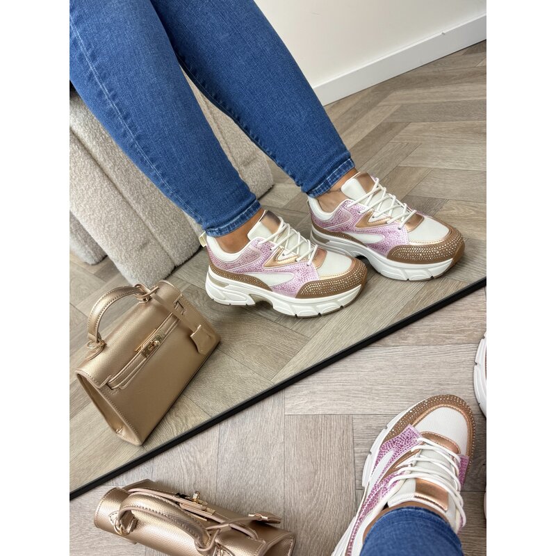 Sneakers Steffie Diamonds 8-269 Pink