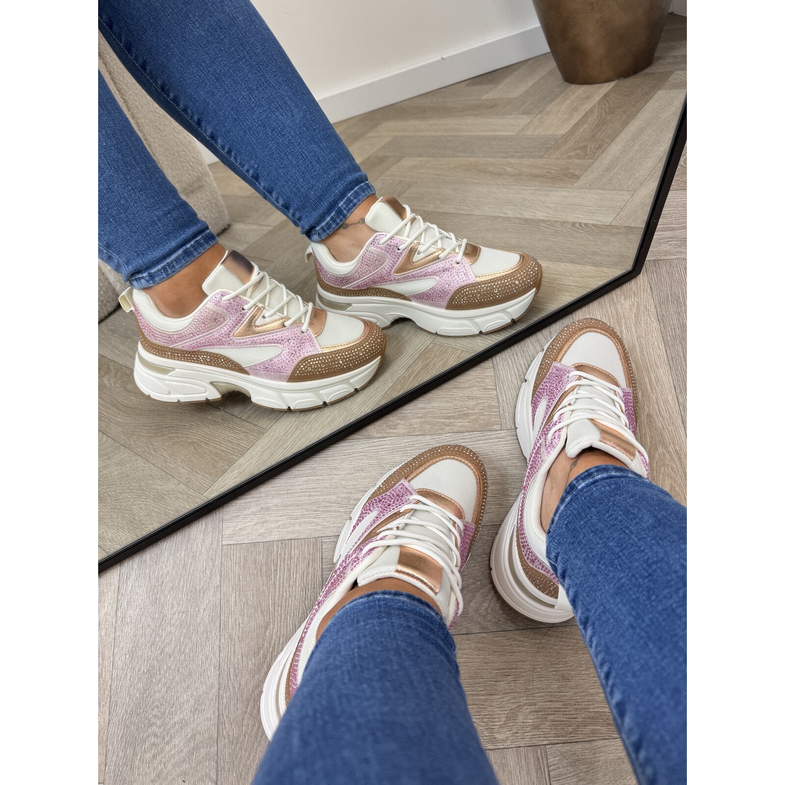 Sneakers Steffie Diamonds 8-269 Pink