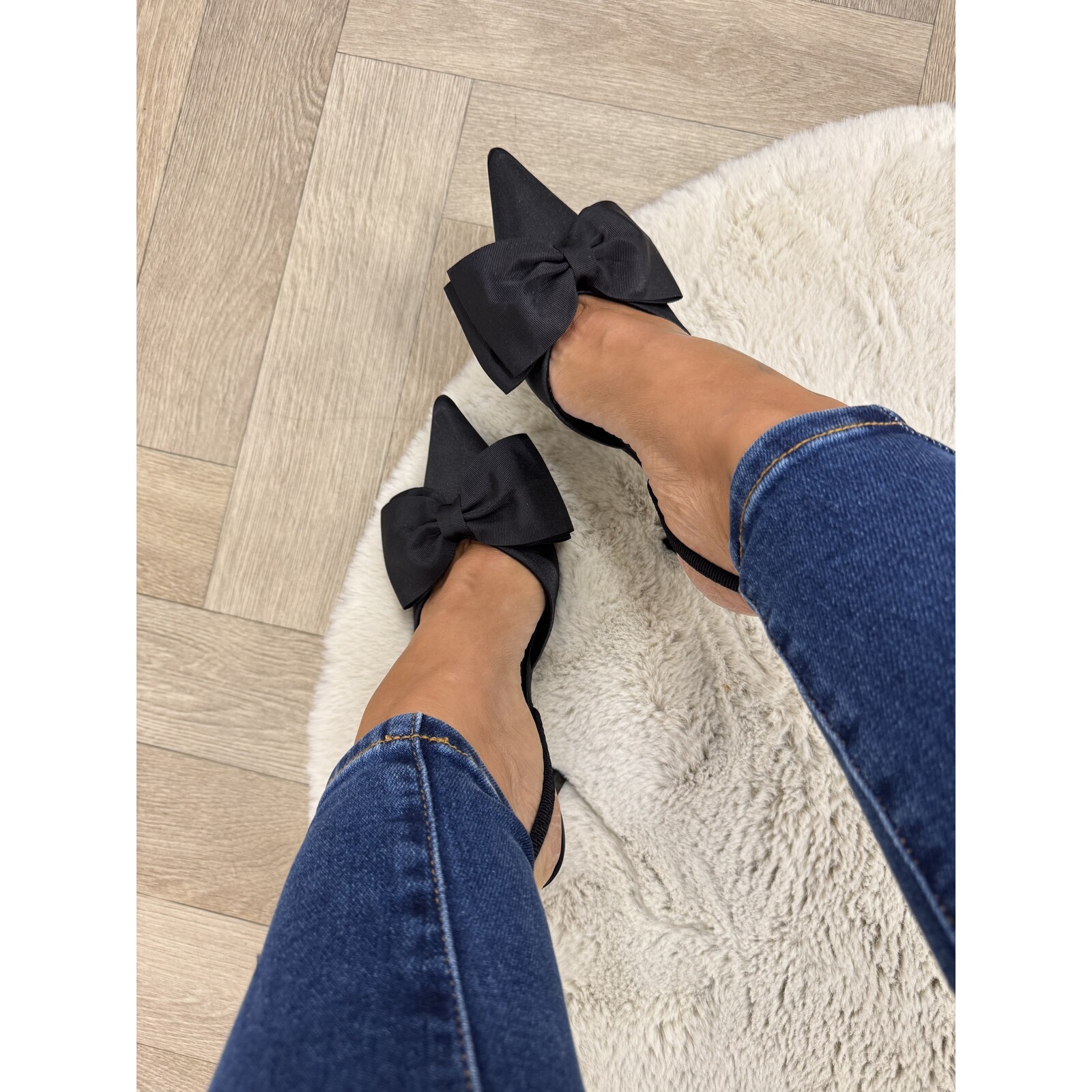 Heels bow BO-0288 Black