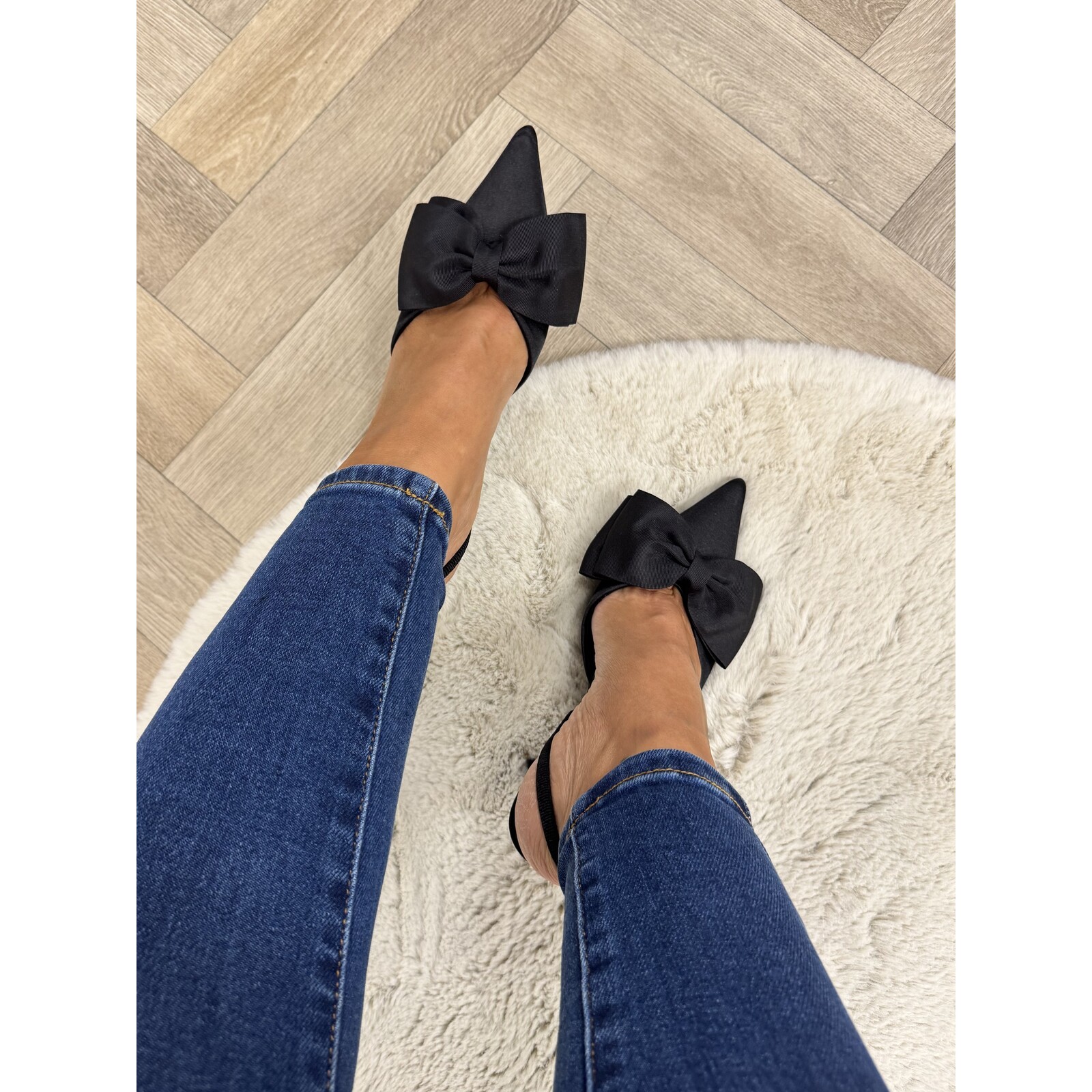 Heels bow BO-0288 Black