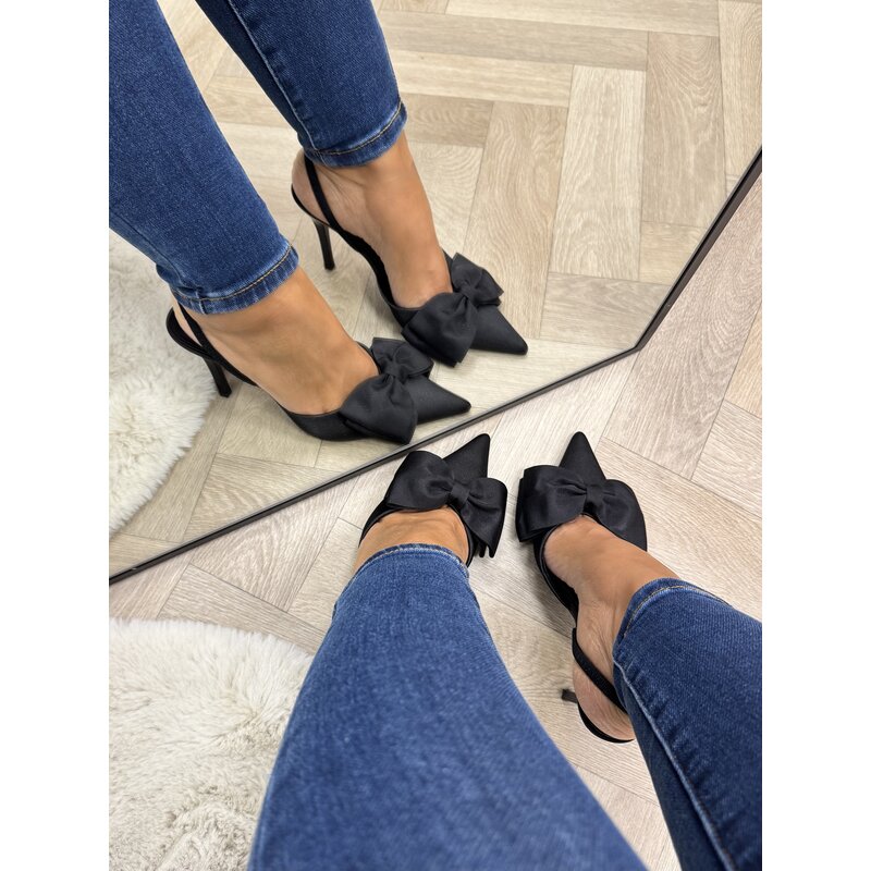 Heels bow BO-0288 Black