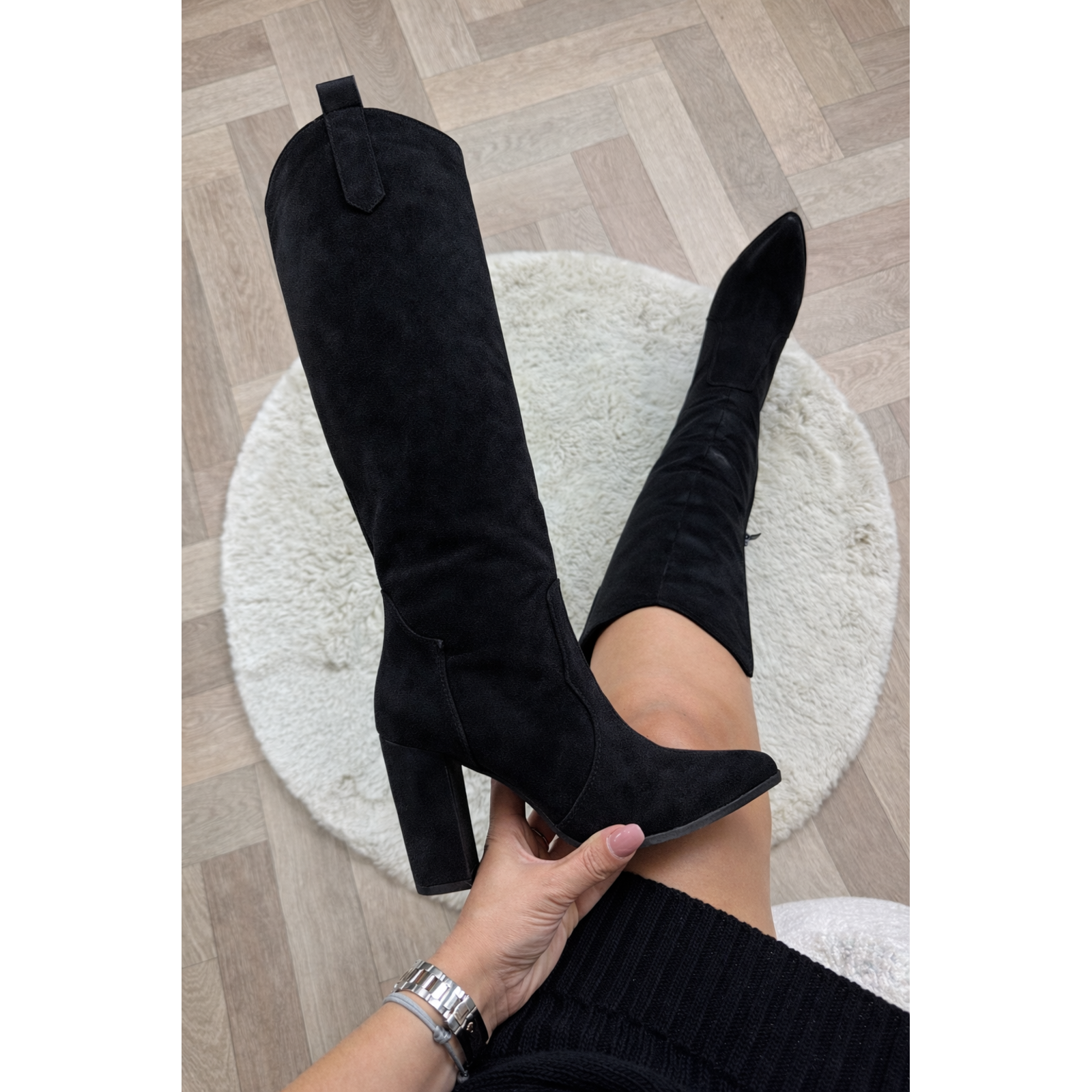 Hak laars classic suede 6010-A203S Black