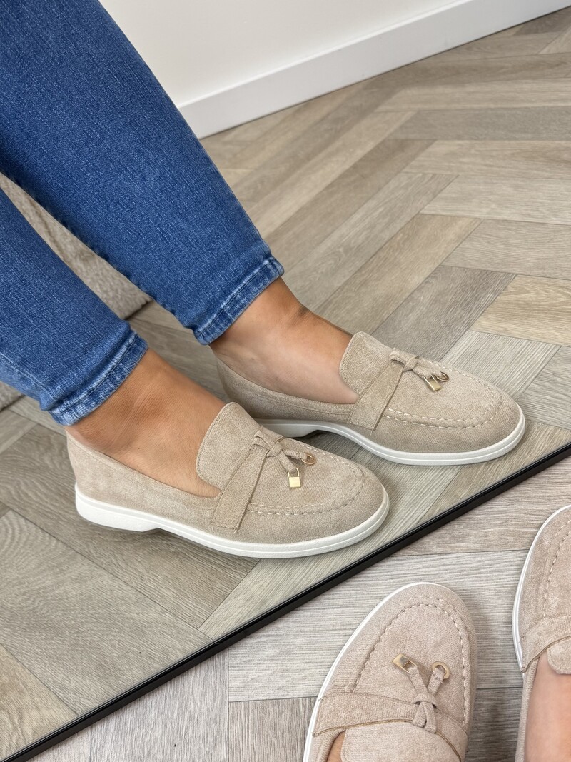 Classic loafers suede H8-585 Khaki