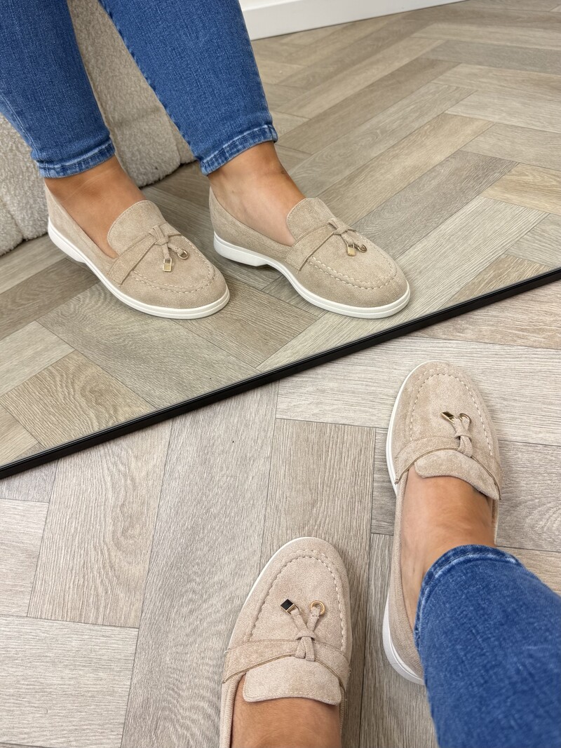 Classic loafers suede H8-585 Khaki