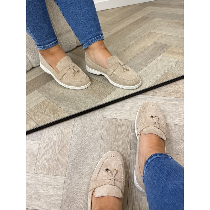 Classic loafers suede H8-585 Khaki