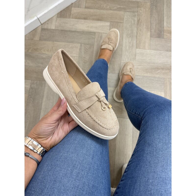 Classic loafers suede H8-585 Khaki