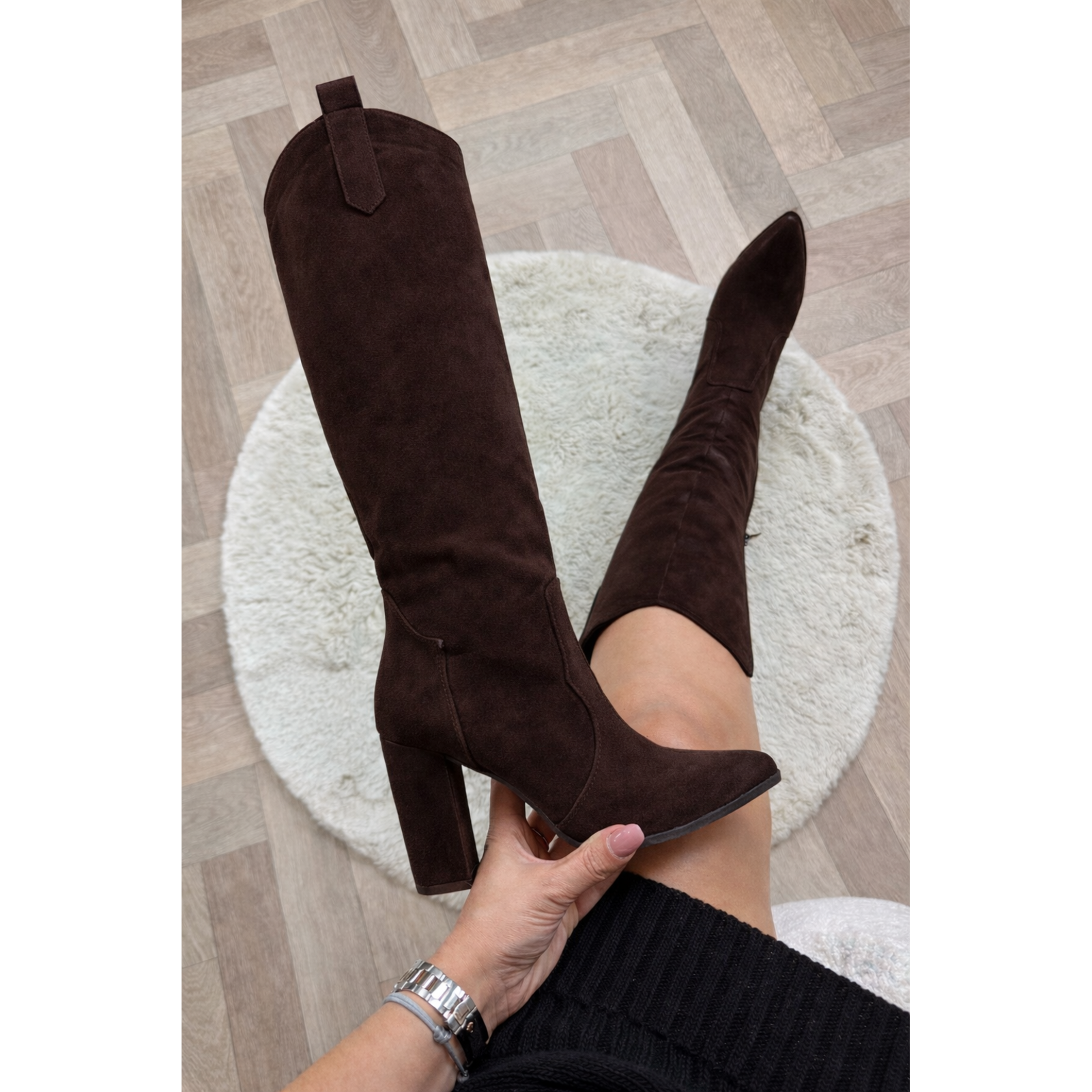 Hak laars classic suede 6010-A203S Choco