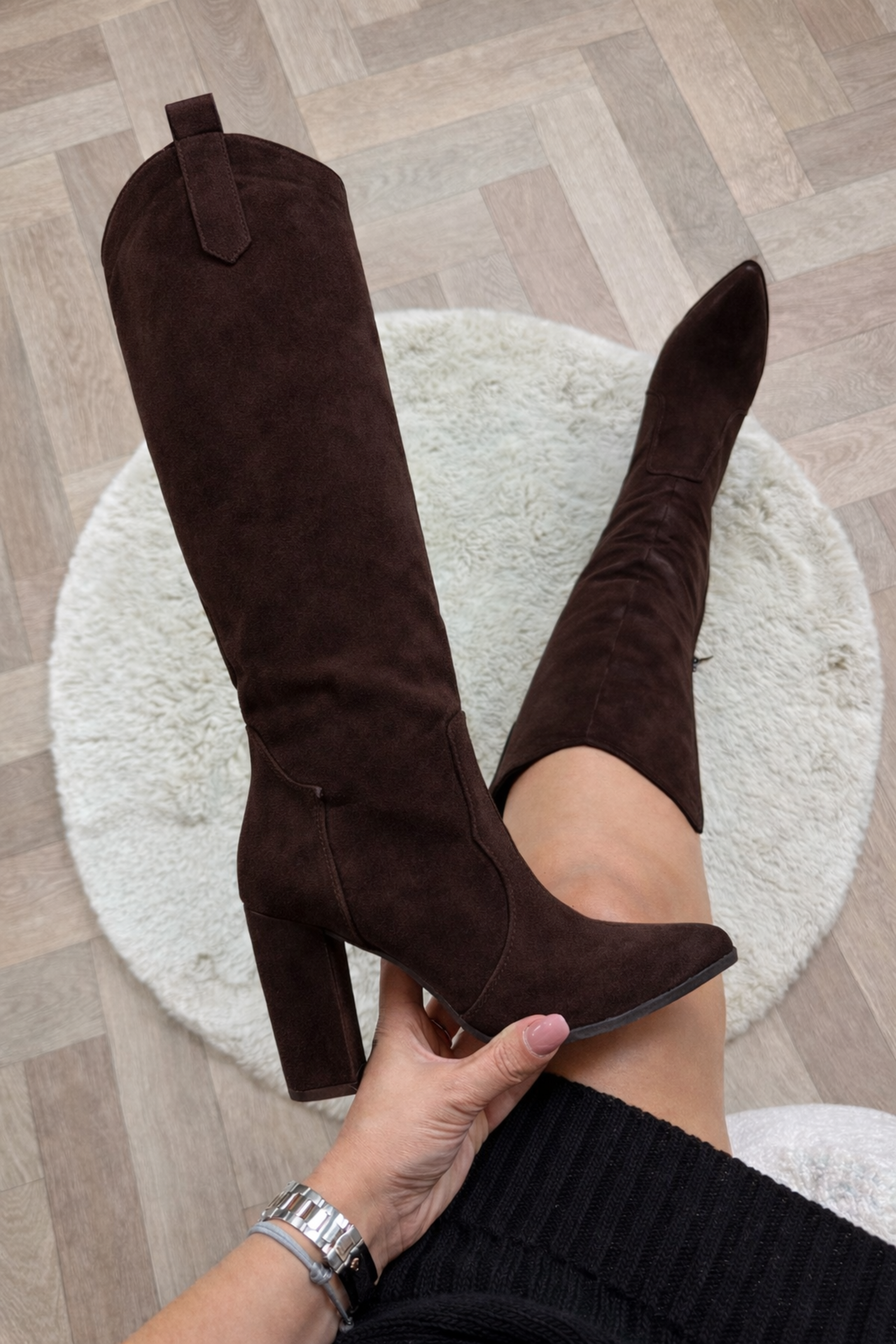 Hak laars classic suede 6010-A203S Choco