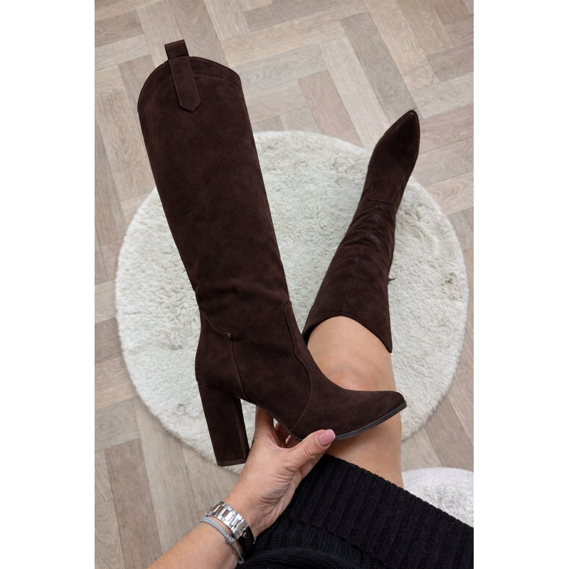 Hak laars classic suede 6010-A203S Choco