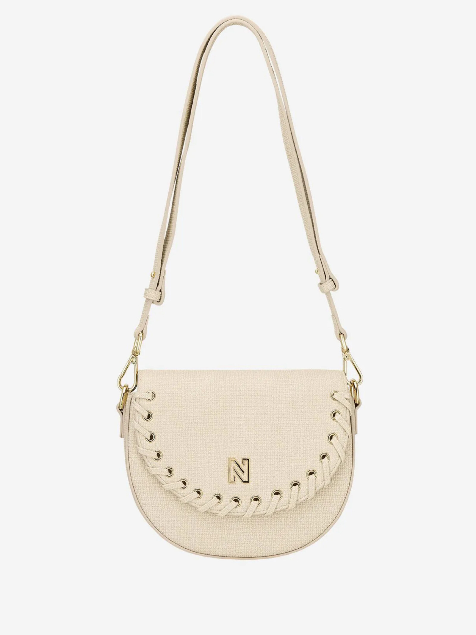 Nikkie Shoulderbag Pelano lace up cream Nikkie