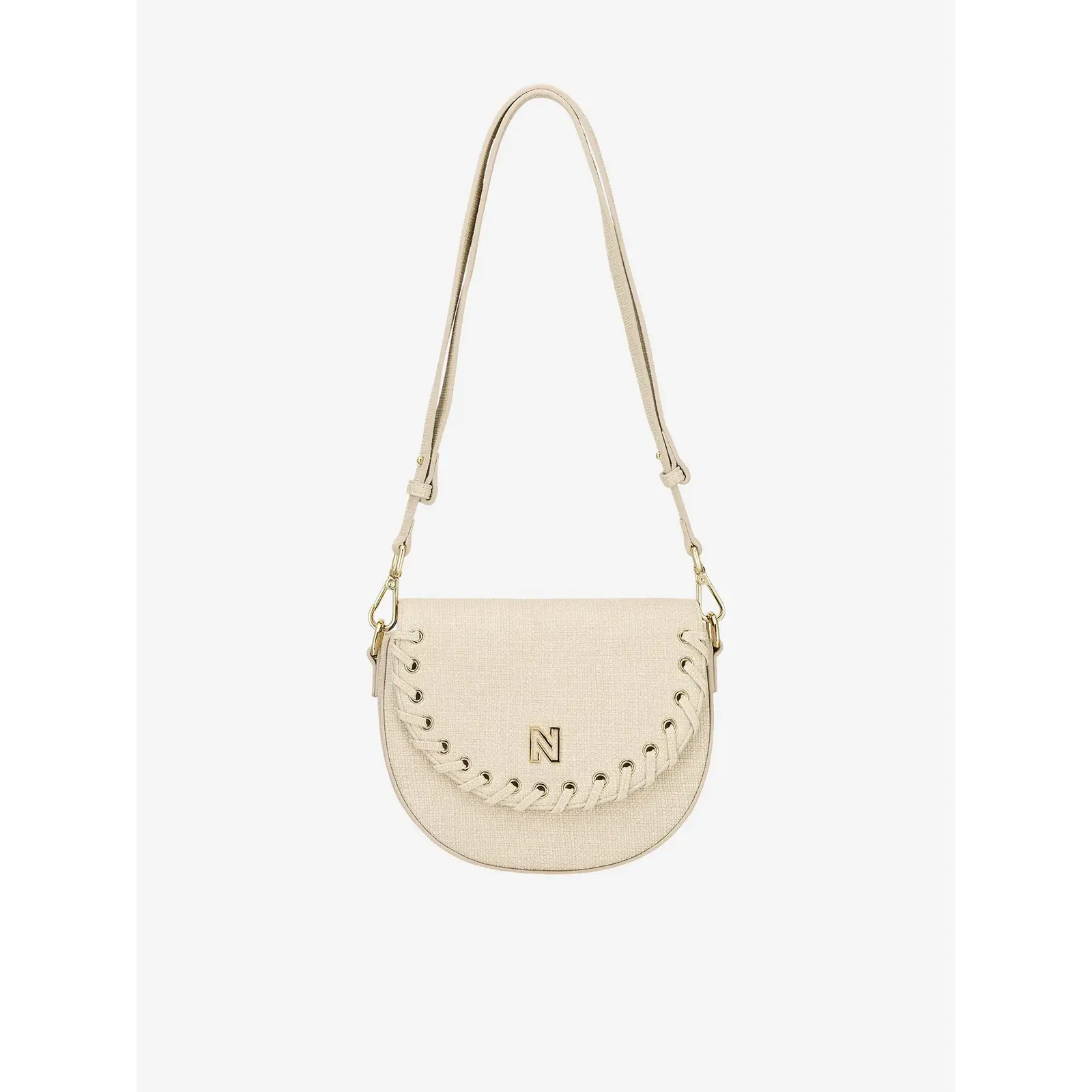 Nikkie Shoulderbag Pelano lace up cream Nikkie