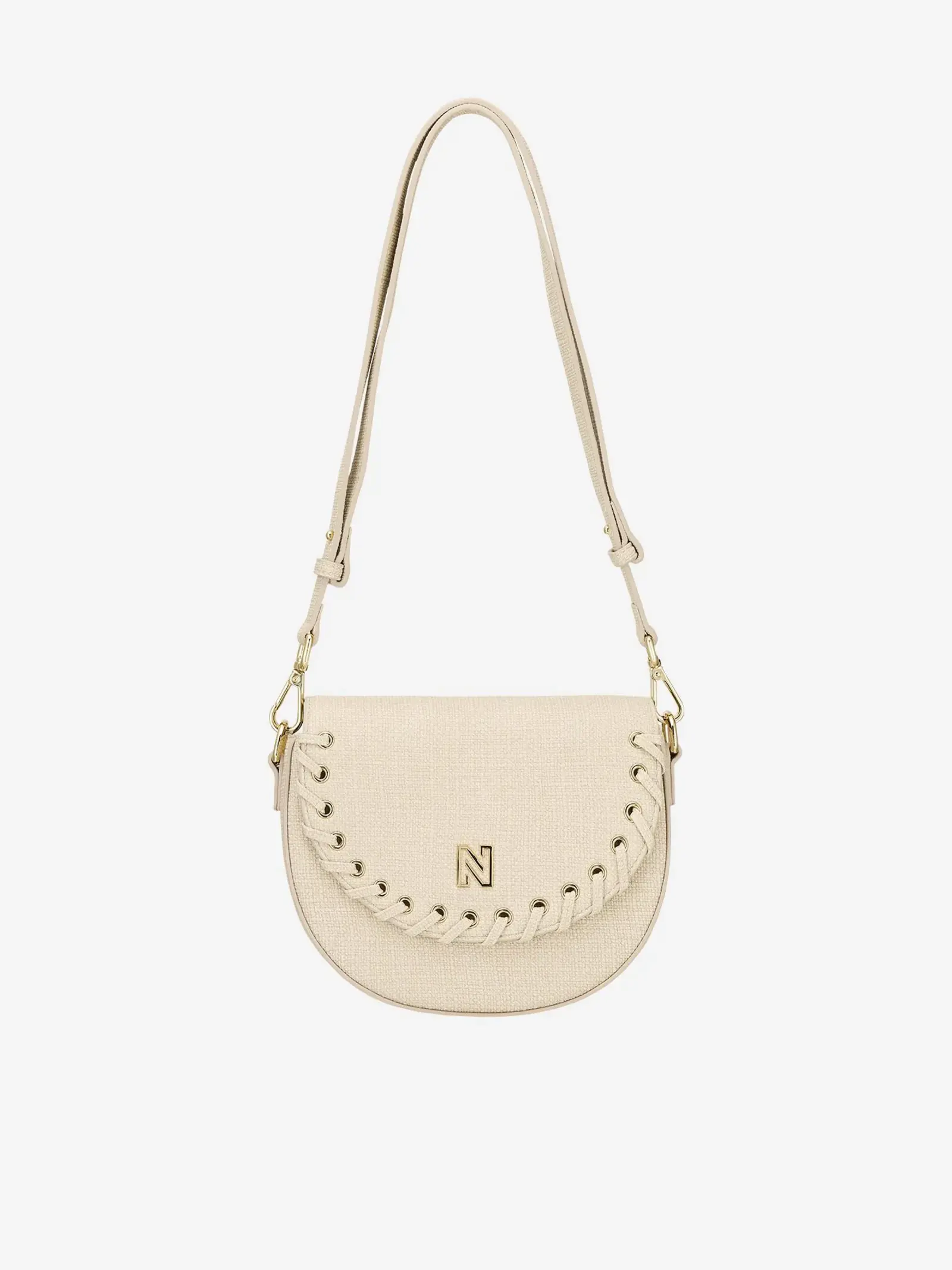 Nikkie Shoulderbag Pelano lace up cream Nikkie