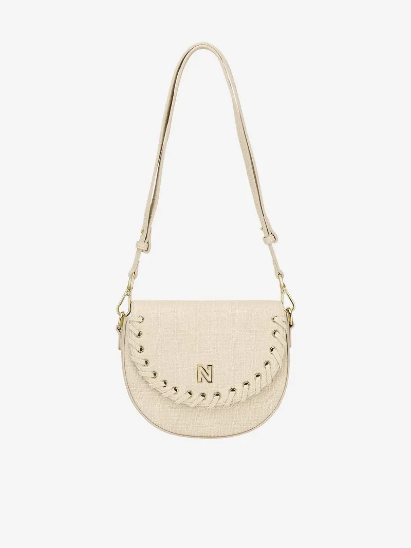 Shoulderbag Pelano lace up cream Nikkie