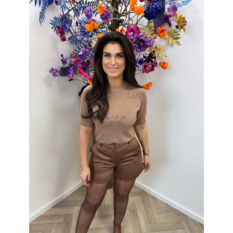 Top Omarah Lurex Praline Nikkie