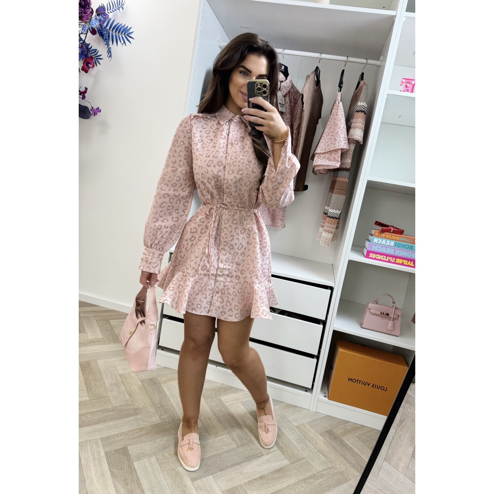 Nikkie Dress Pragues Leopard Blush Nikkie