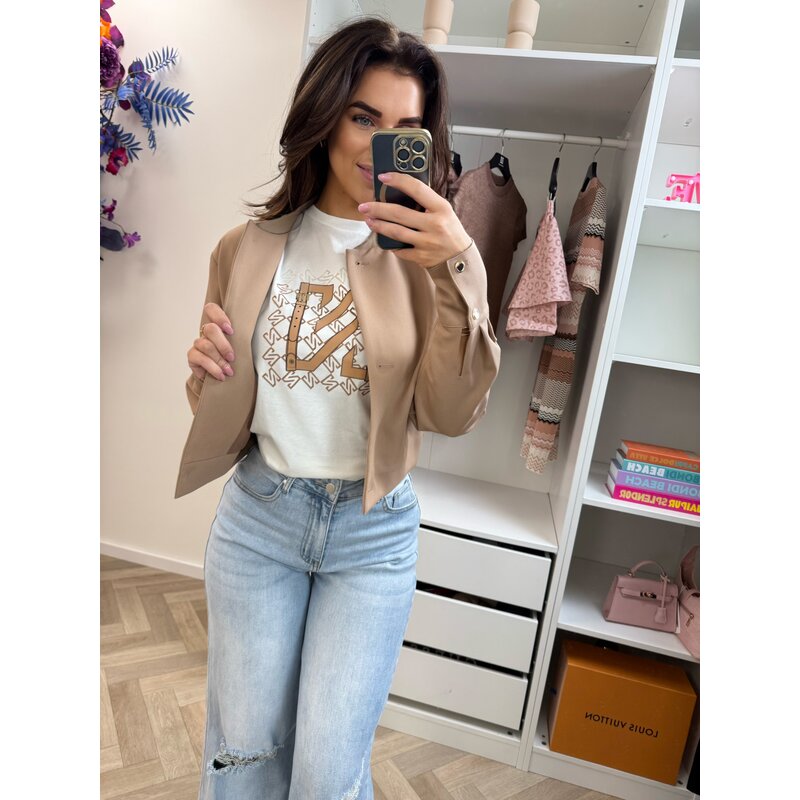 T-Shirt N chain  Star White/Blush Nikkie