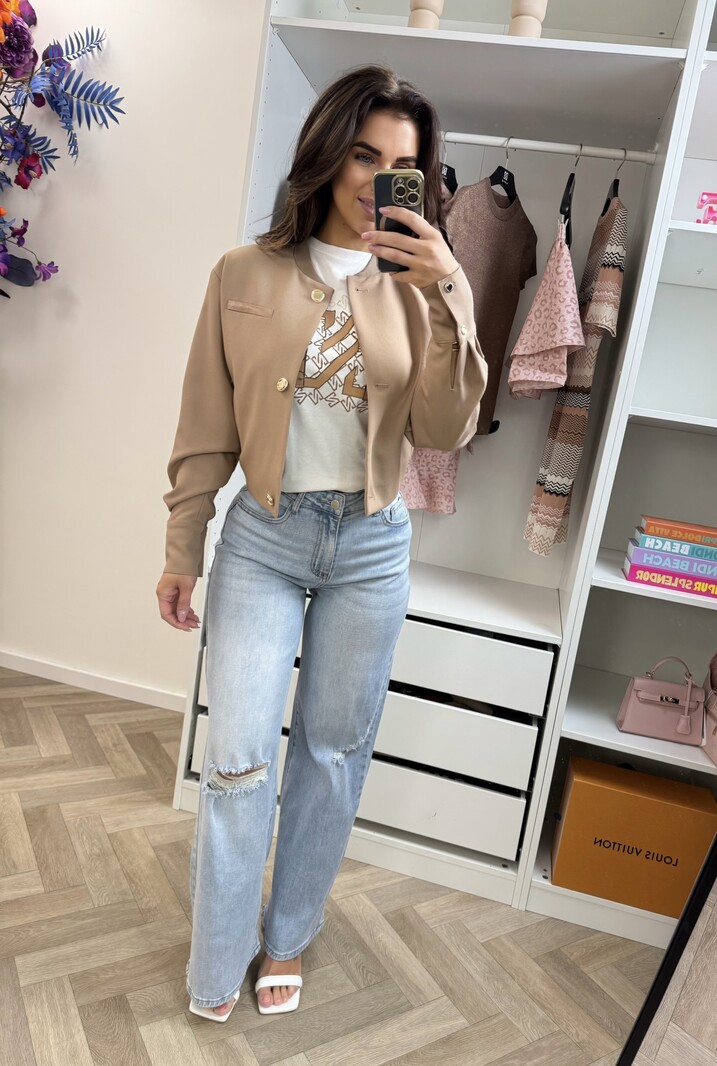 T-Shirt N chain  Star White/Blush Nikkie