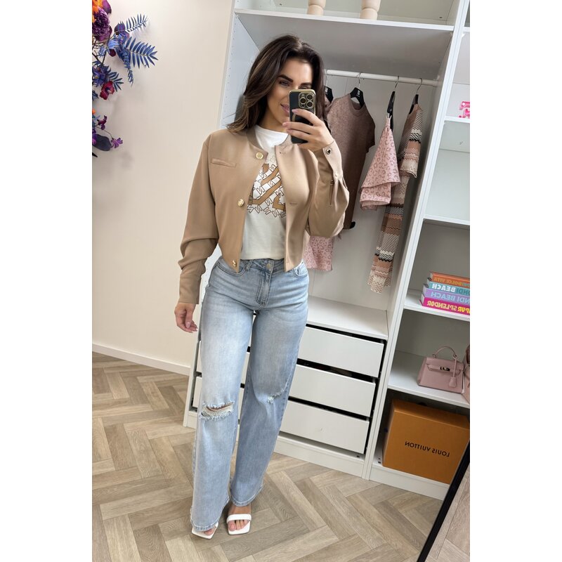 T-Shirt N chain  Star White/Blush Nikkie