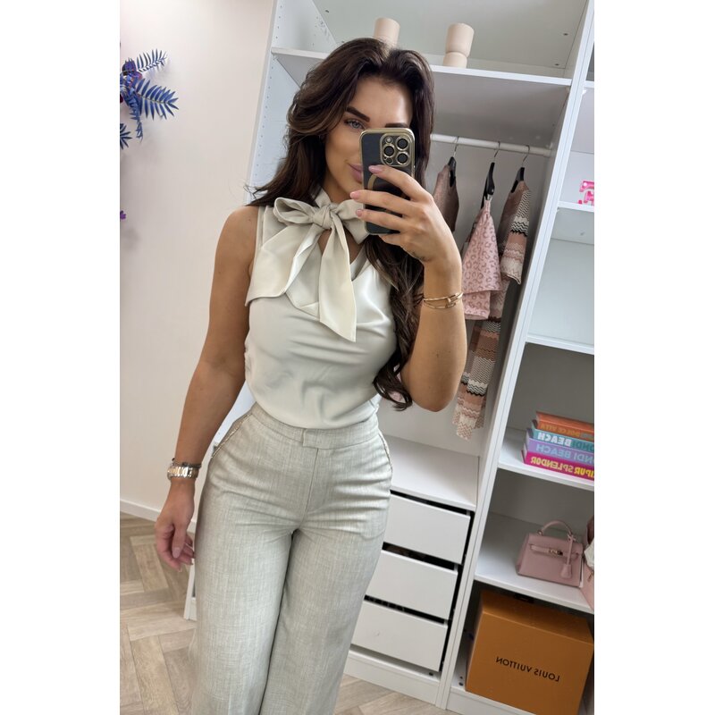 Satin Top Provo Cream Nikkie