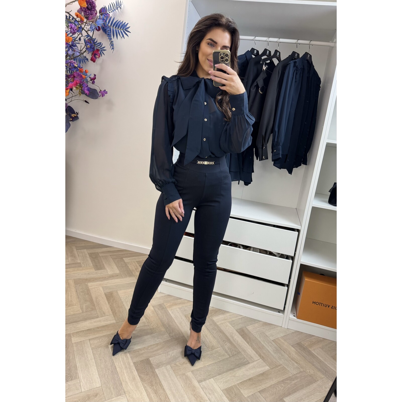 Nikkie Blouse Pragues After Midnight blue Nikkie