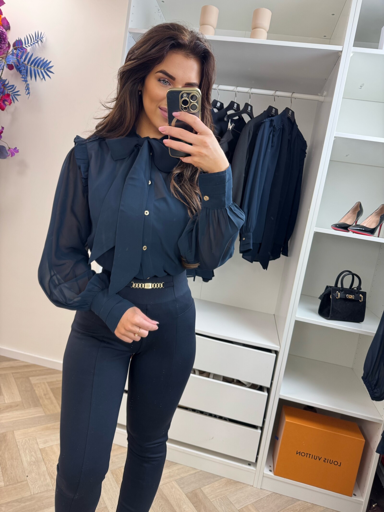 Nikkie Blouse Pragues After Midnight blue Nikkie