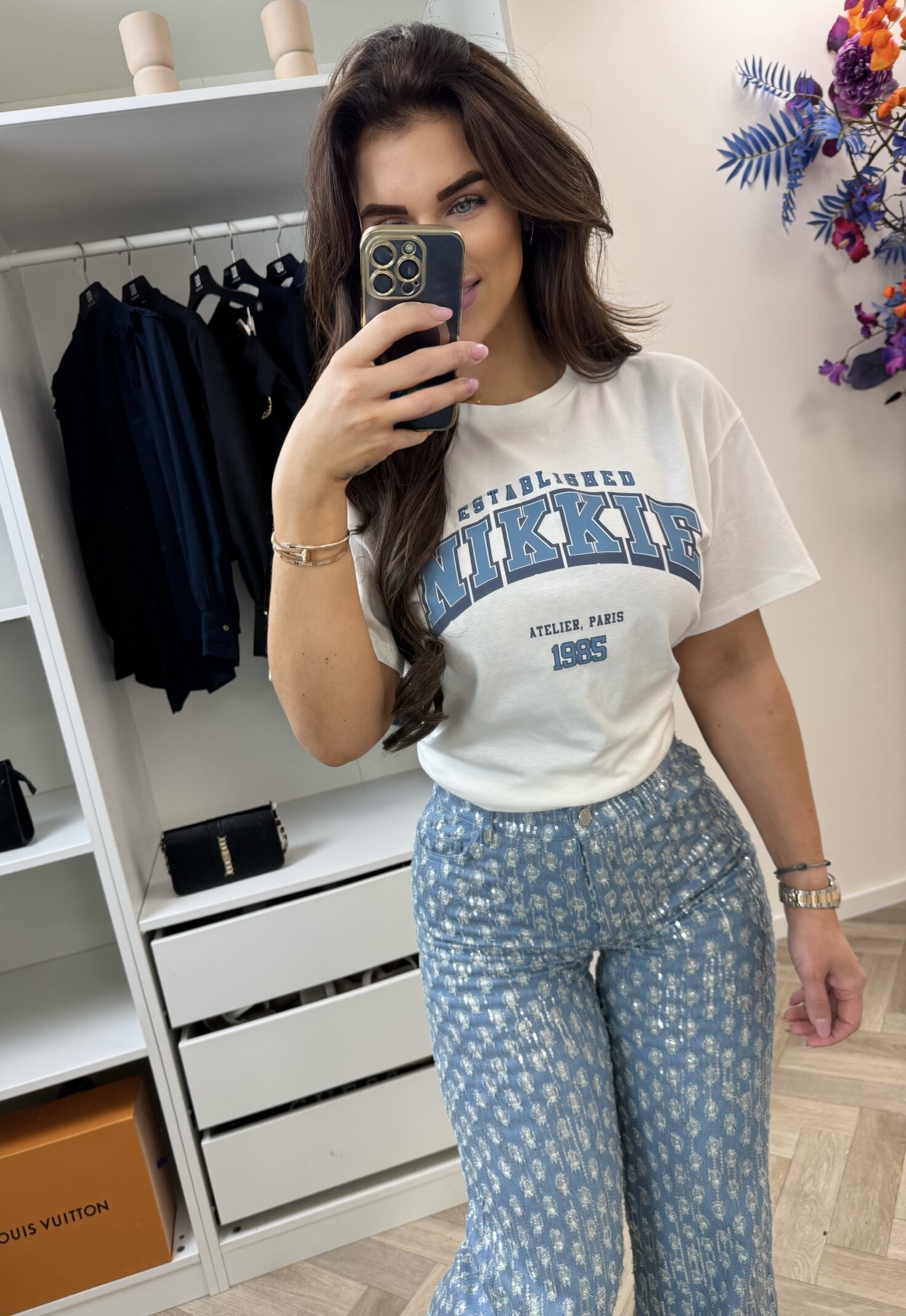 Nikkie T-shirt 1985 Nikkie Star White