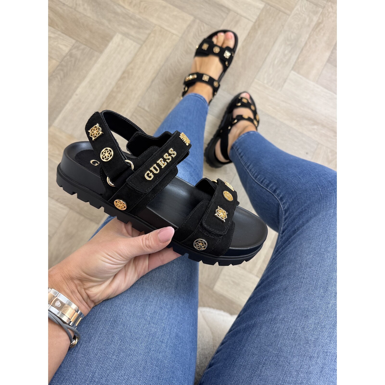 Guess Slippers Florizi Black Guess 1008