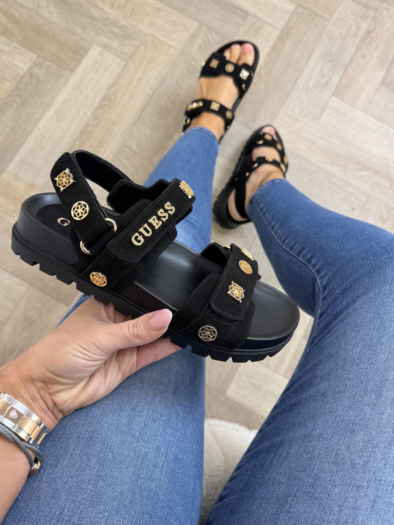 Guess Slippers Florizi Black Guess 1008