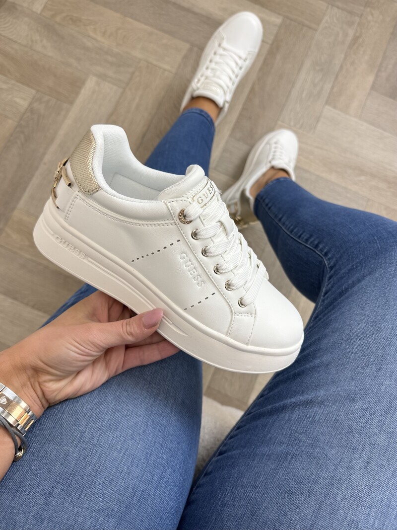 Sneakers Wesli White gold Guess 1011