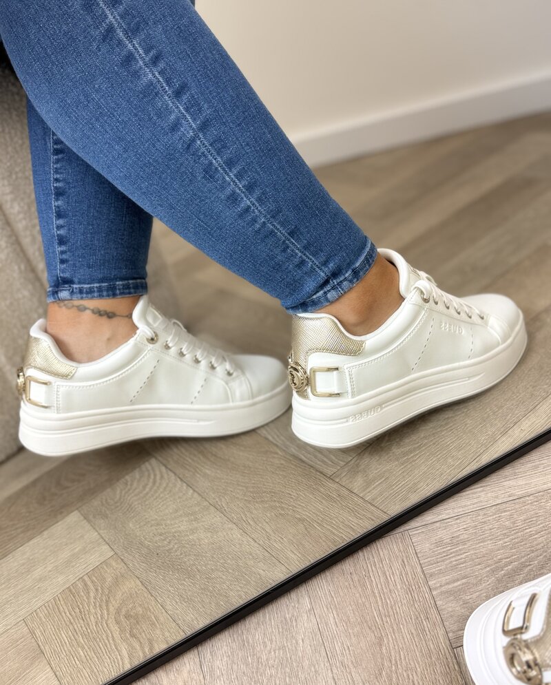 Sneakers Wesli White gold Guess 1011