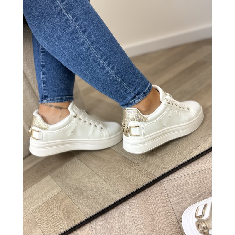 Sneakers Wesli White gold Guess 1011