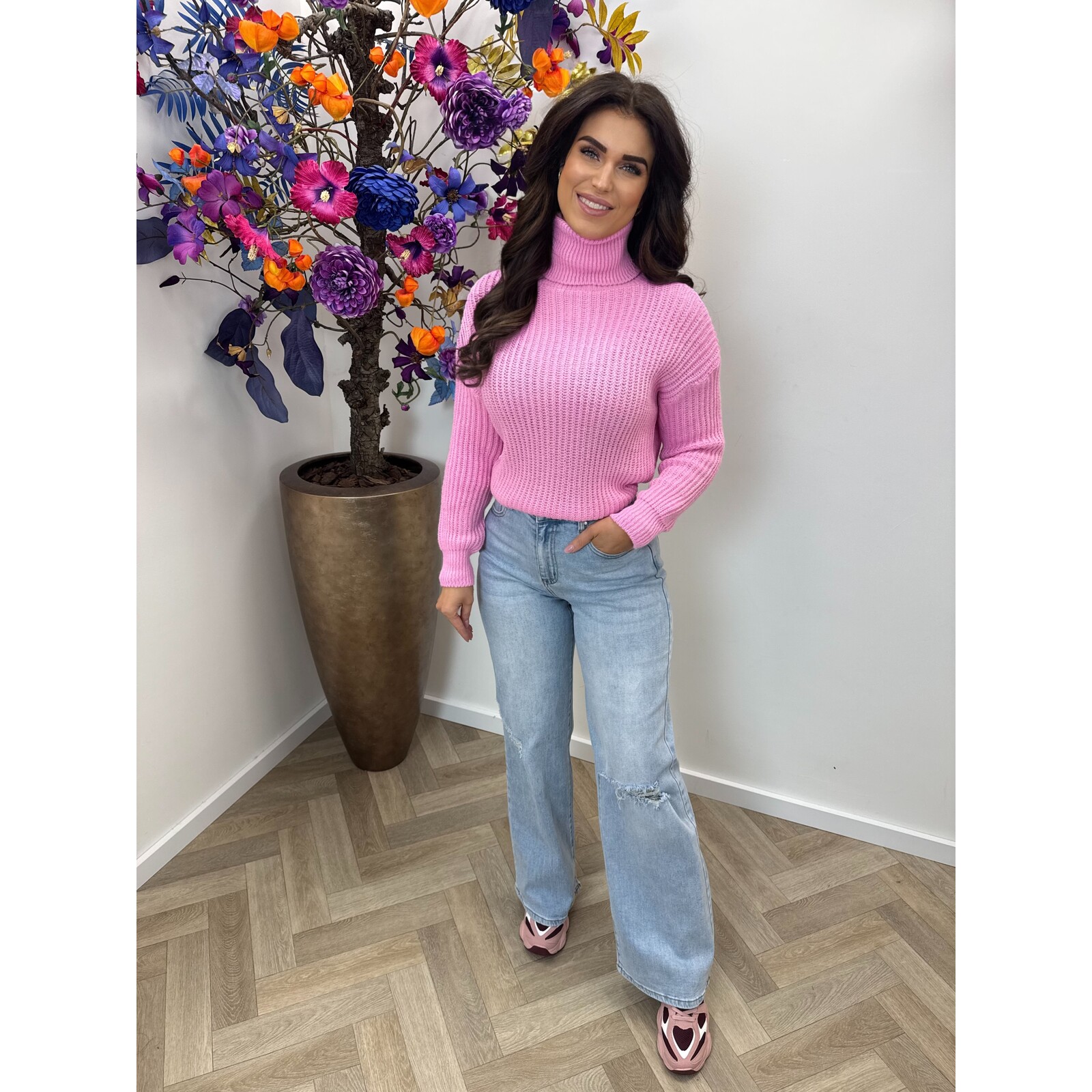 Trui Jessy lurex Pink