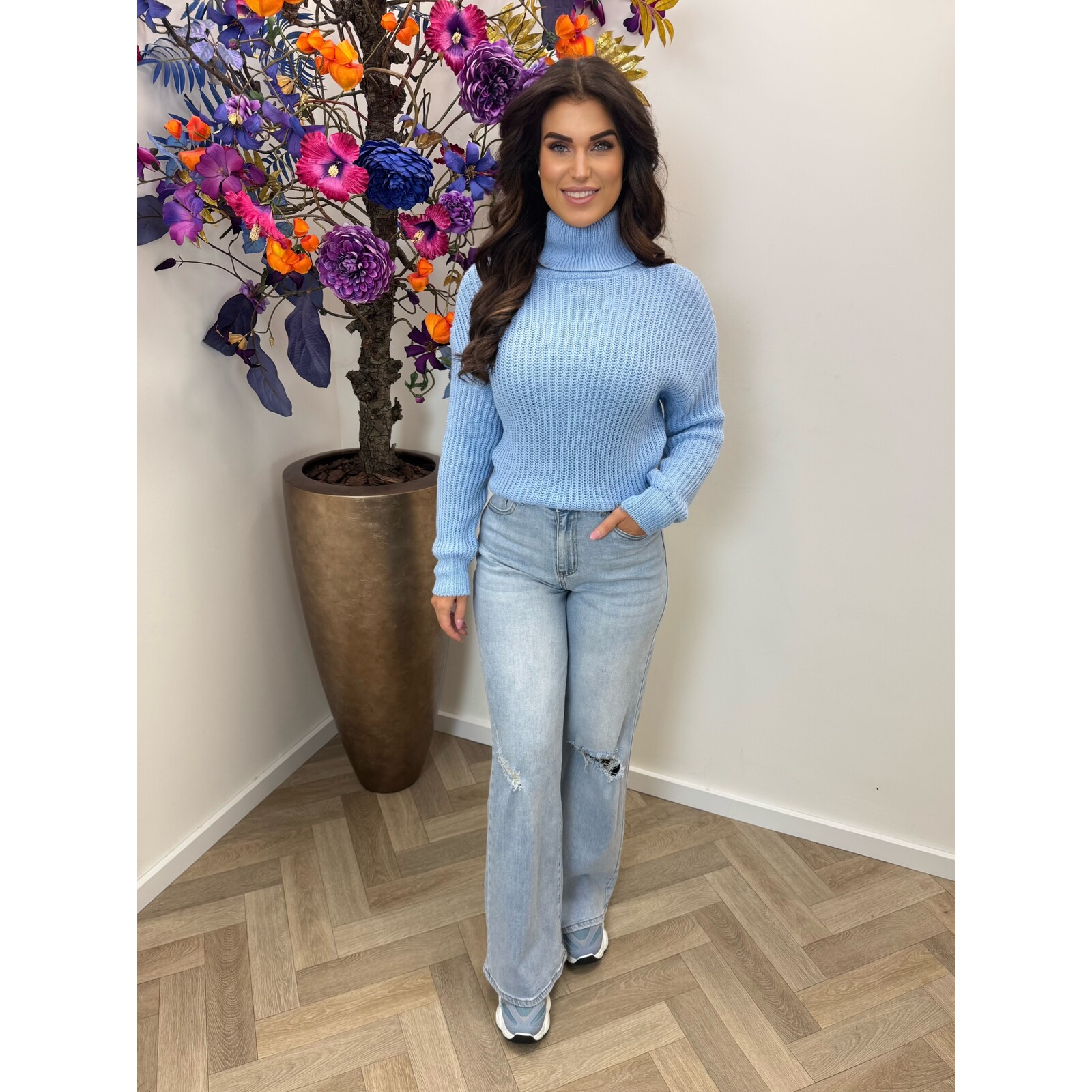 Trui Jessy lurex Blue