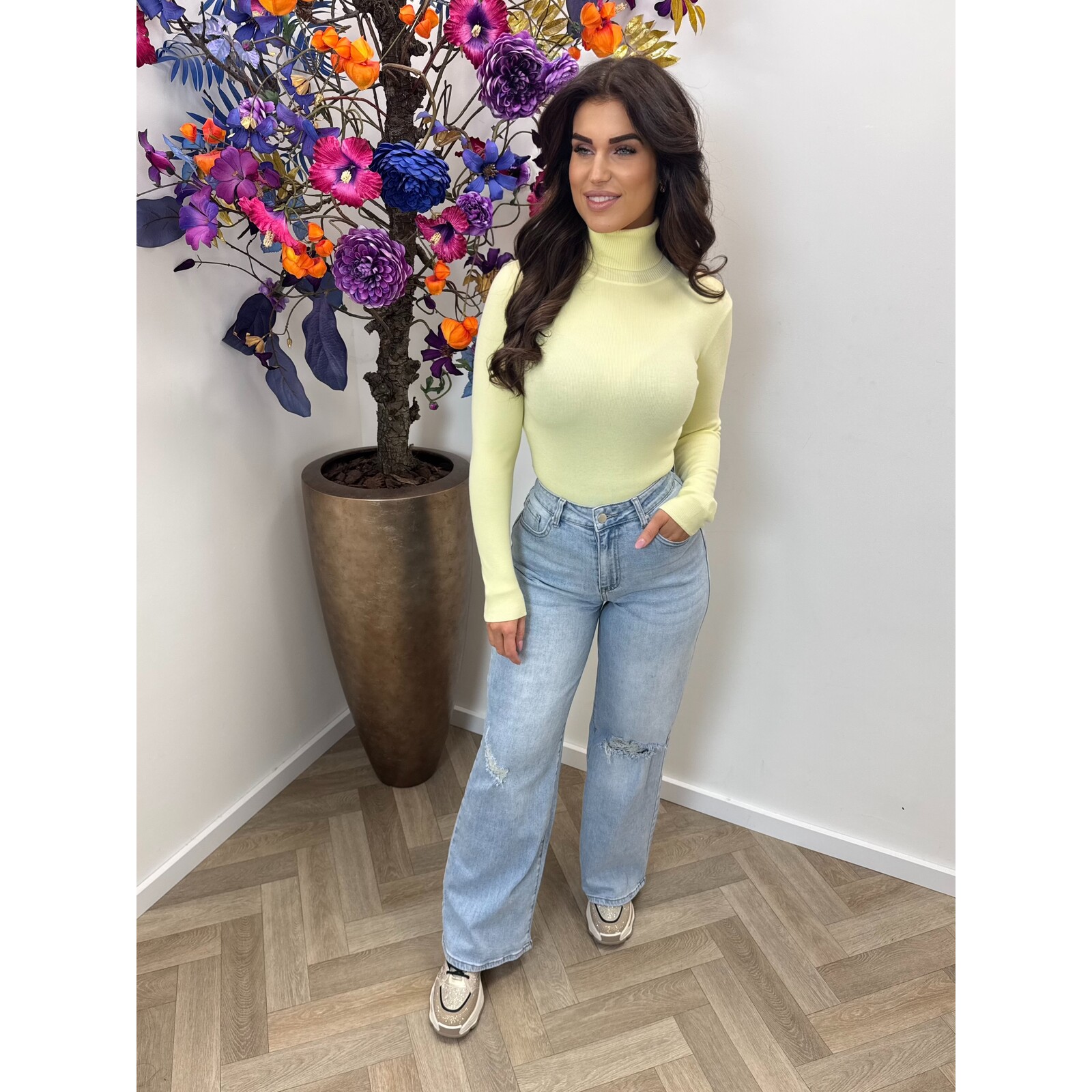 Basic col top H-8658 Yellow