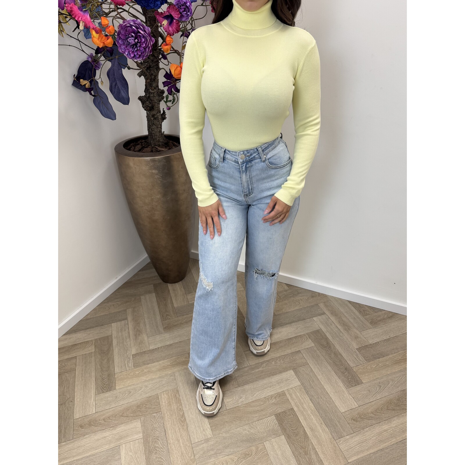 Basic col top H-8658 Yellow