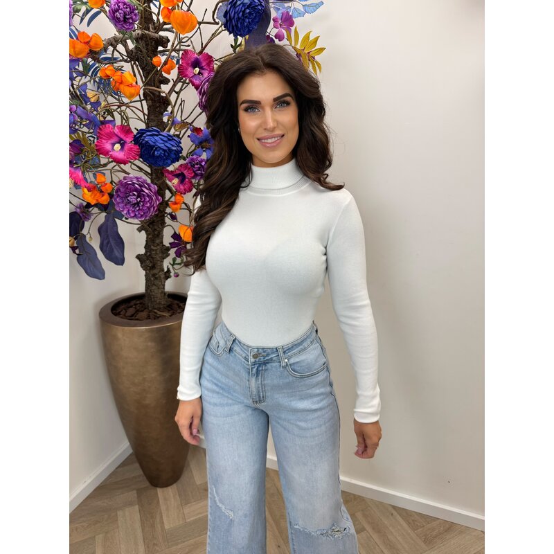 Basic col top H-8658 White