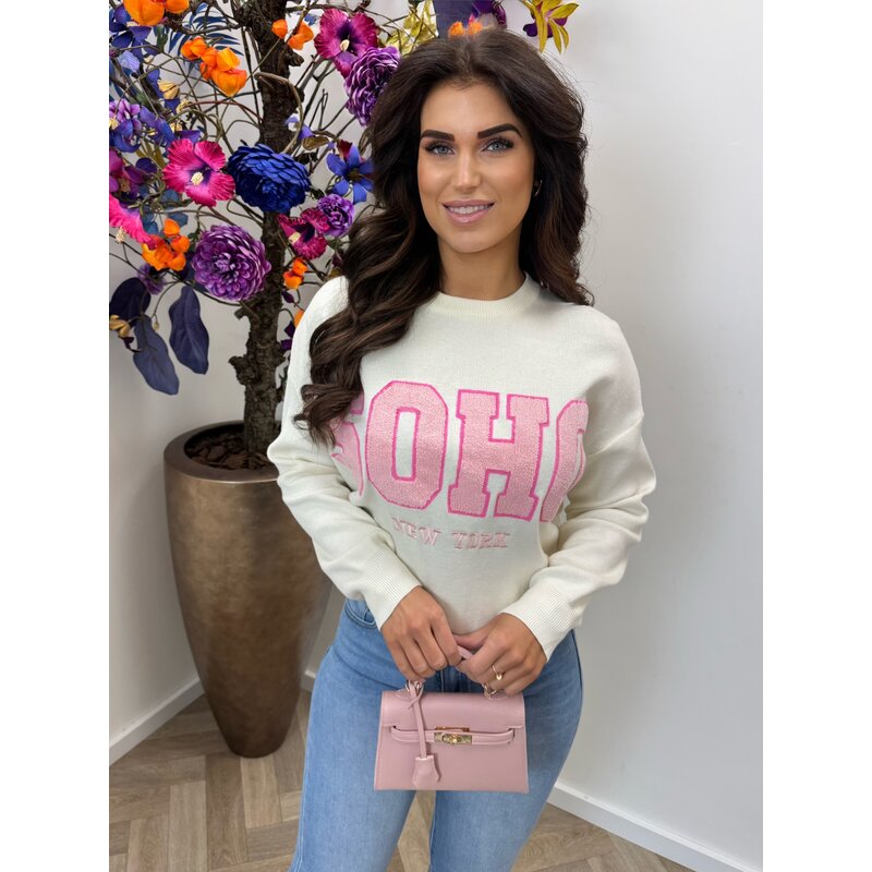 Sweater Soho Teddy AM1001 Beige Pink